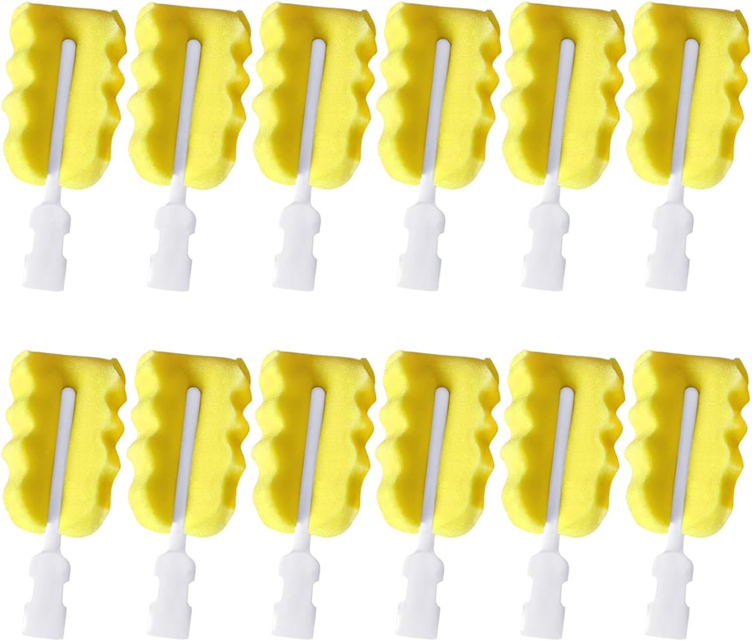 Sponge Bottle Brush Replaceable Head 12PCS Cup Brush Head Scrubber Sponge Detachable Bottle Refill (Brush Head 12PCS)