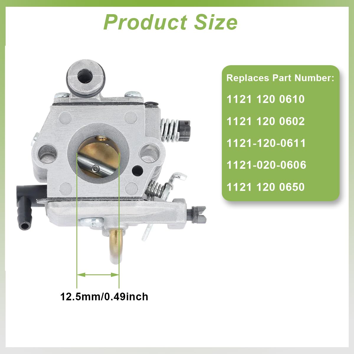 ZAMDOE Vergaser für Stihl 024 026 PRO MS260 MS240 MS260 PRO Kettensäge Ersetzt 1121 120 0610 WT-403B WT-403A mit Luftfilter Zündkerze Kraftstoffleitungssatz