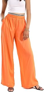 بنطلون بأرجل واسعة بألوان متباينة للنساء من كلو