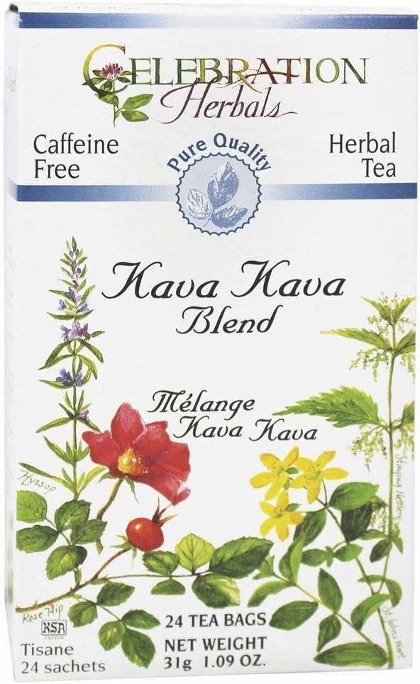 CELEBRATION HERBALS Organic Kava Kava Tea, 24 CT