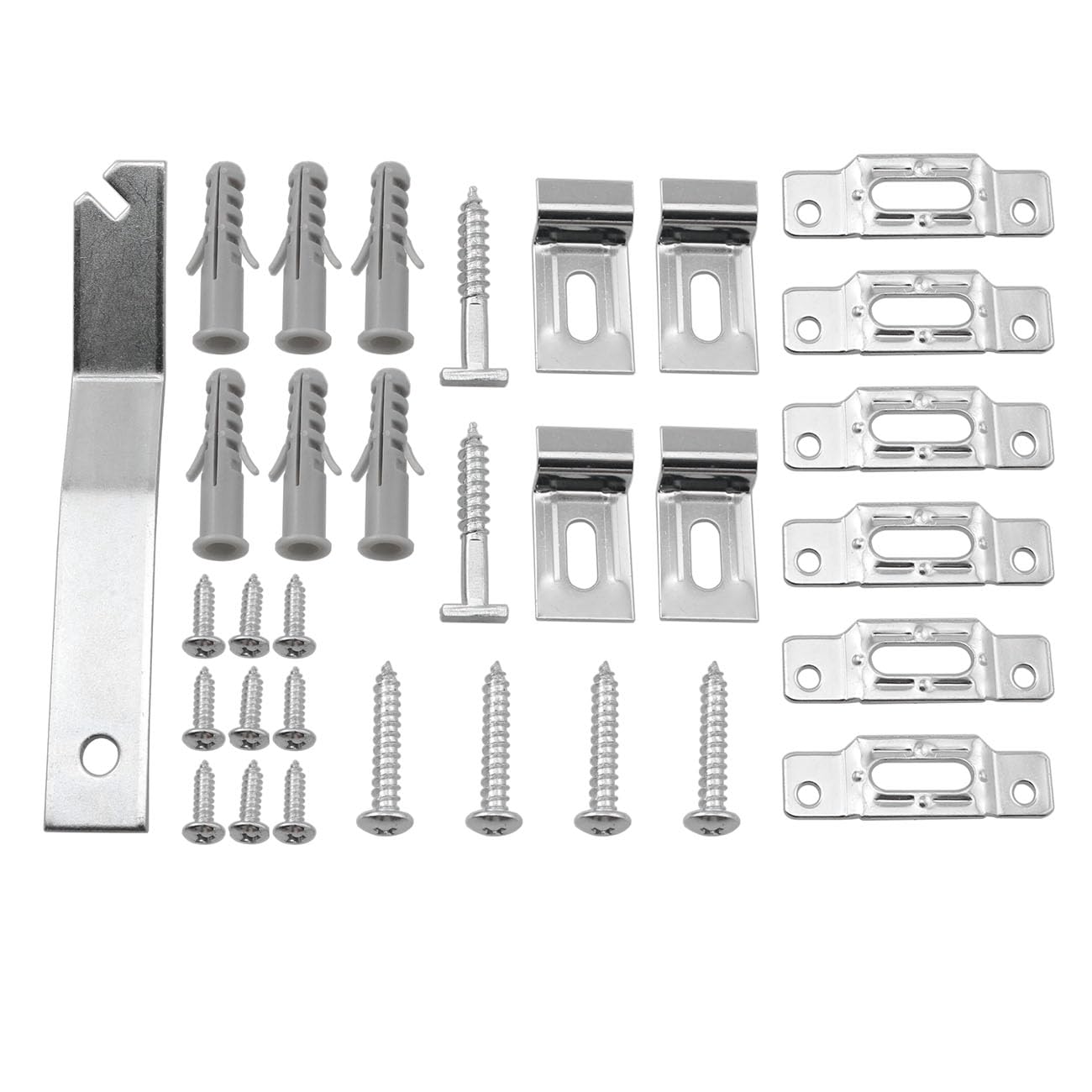 RLECS T-Lock Security Locking Picture Hanger Set - Keeping Mounting Piece Steady and Secure for Wood & Metal Frames, 2 Sets + 1 Wrench