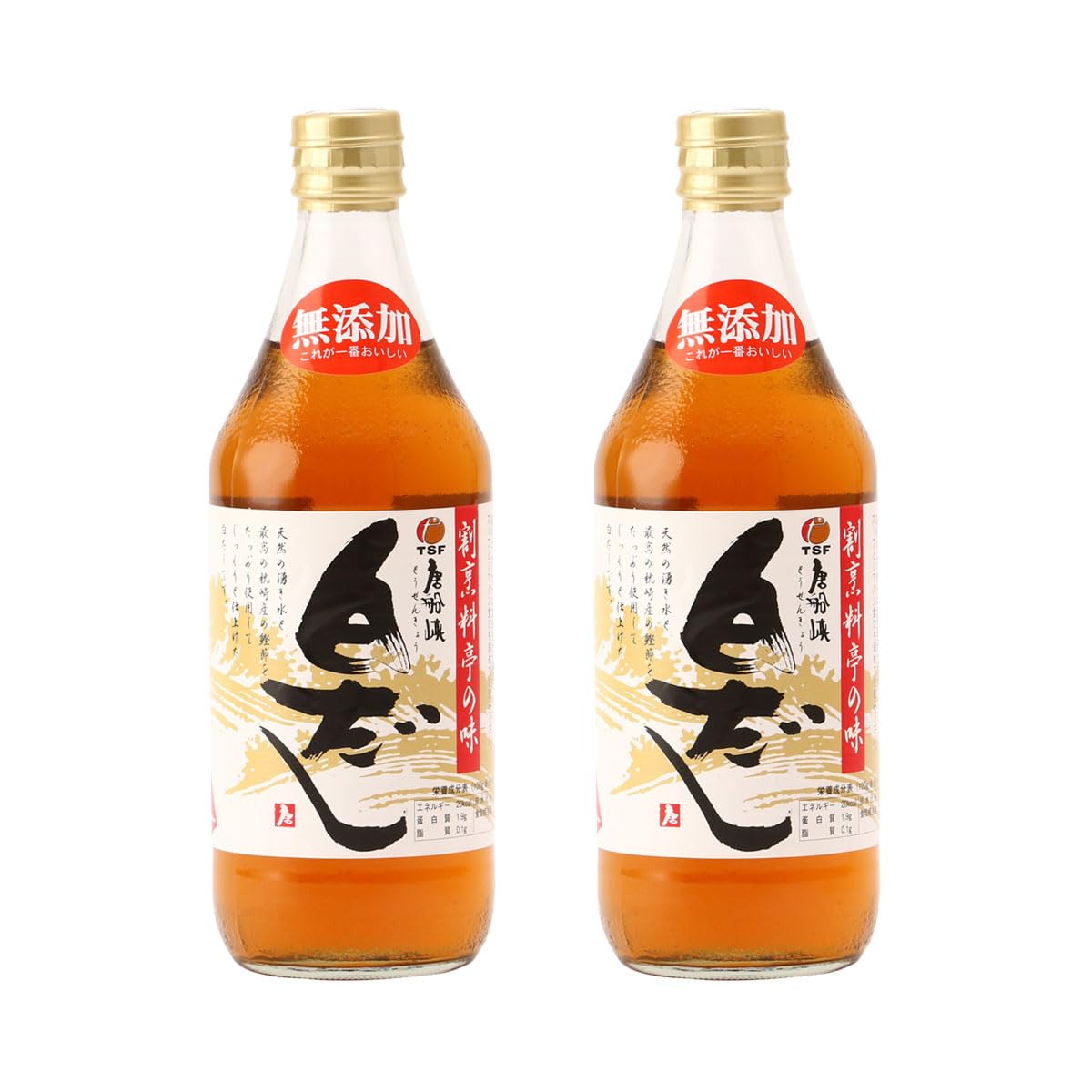 【 唐船峡食品 】 無添加唐船峡白だし 500ml ×2個