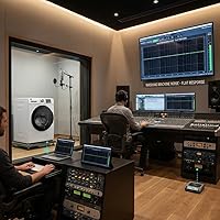 Vista 5 de Lavadora de carga frontal de acero inoxidable negro de 5.0 pies cúbicos con lavado y vapor súper veloces