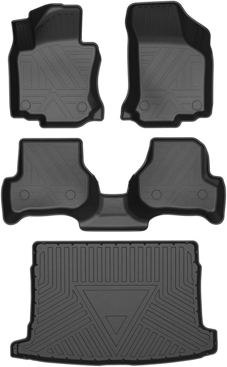 Car mats For VW for Golf Mk6 2008-2011 Car Floor Mats TPE Foot Mats Pad Waterproof Tray Mat Interior