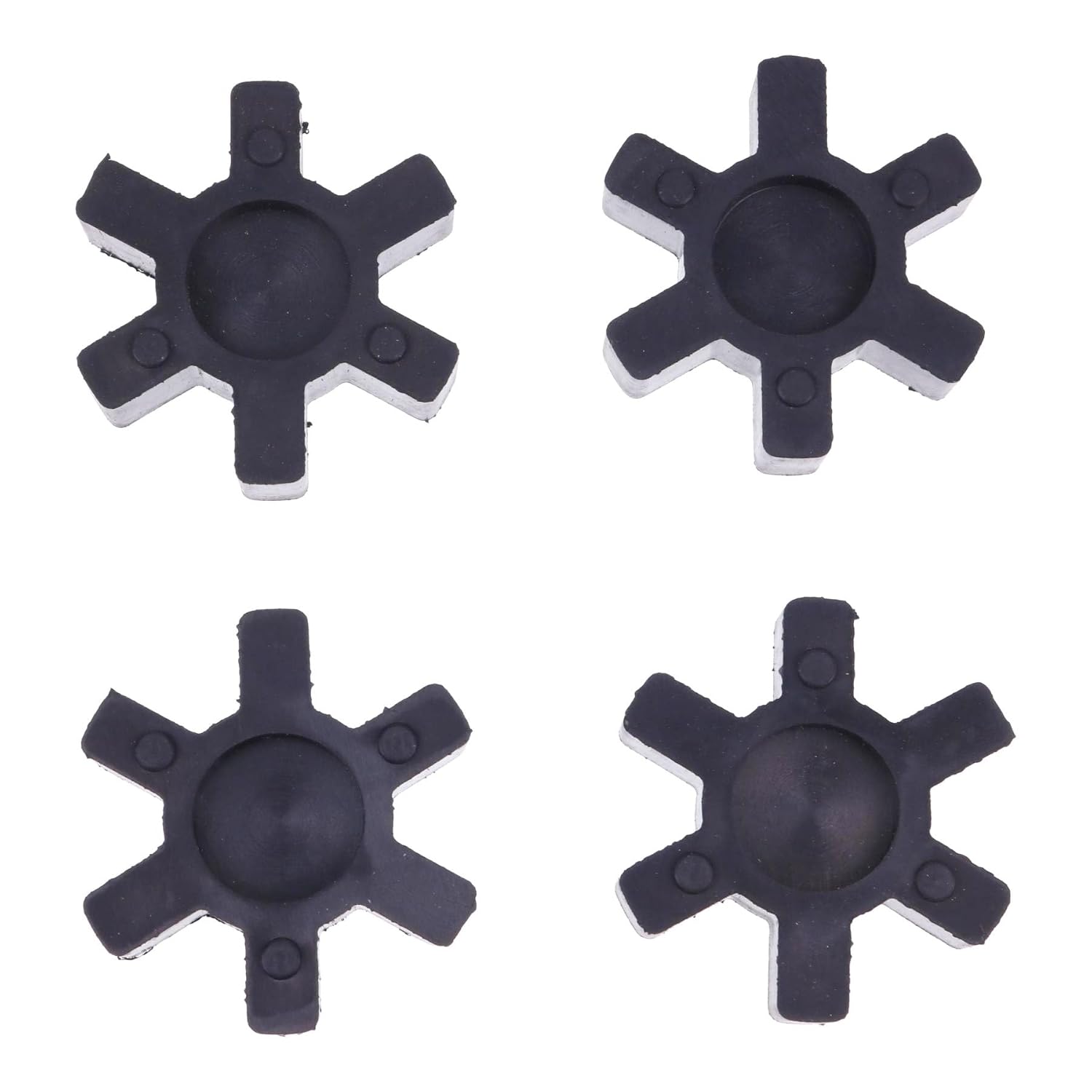 Chamixx 4X Black Flexible Solid Type NBR Rubber Spider Center Inserts