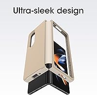 Vista 2 de OtterBox Symmetry Flex Series - Funda para Samsung Z FOLD4, diseño de Don't Even CHAI (marrón)