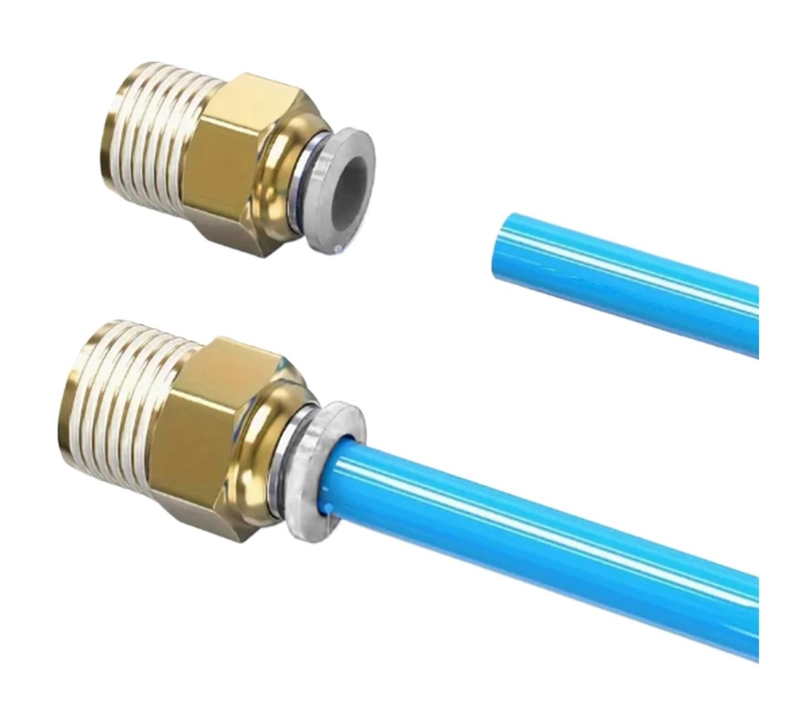 Pneumatischer Luftanschluss, PCF/PL/PLF/BC, 4 mm, 6 mm, 8 mm, 10 mm, 12 mm, Gewinde 1/8 1/4 3/8 1/2, Schlauchverbinder, Schnellverbinder, 1 Stück (OD12mm-3l8,BC)