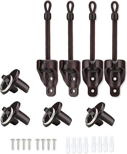 Piezas de repuesto para sombra, amarres y tapa de extremo con kit de anillo, resistencia a la intemperie, compatible con persianas enrollables