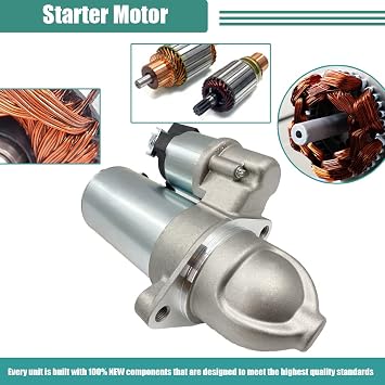 Starter Replacement for Kia Optima 2012-2014 2.4L, Sorento 2011-14, Hyundai Sonata 2009-14, Santa FE Sport 2010-14 361002G100, 361002G100, FS14N1, SVA0019, 41012398, 41012399, 41012473, 41040040
