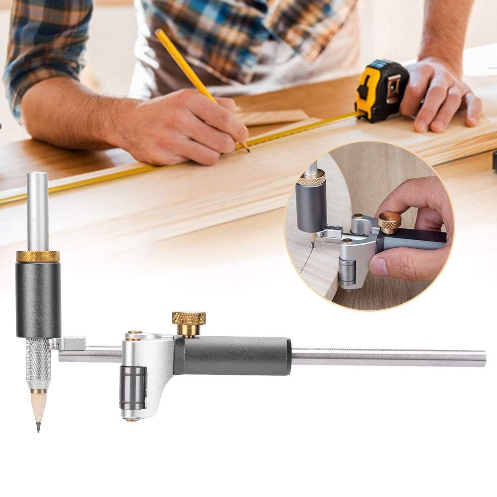 Linear Arc Scriber Wood Scriber Tool Zestaw narzędzi do obróbki drewna z miernikiem do znakowania kół Wielofunkcyjny rysunek do znakowania