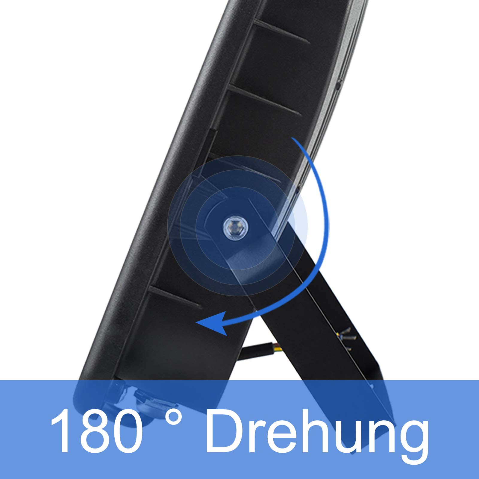 FIVMEN Baustrahler 2x100W 8500LM LED Strahler Arbeitsleuchte mit Verstellbarer Stativ und 3m Kabel Stecker Baulampe Arbeitsscheinwerfer Wasserdicht IP66 für Garage Werkstatt Baustelle, Kaltweiß