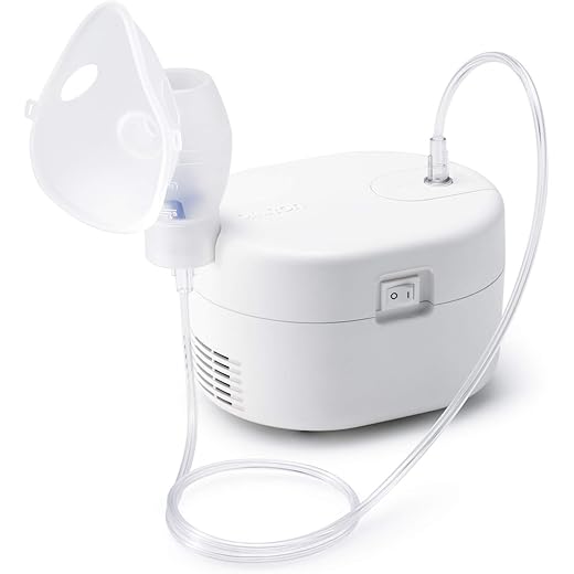 Omron Ultra Compact & Low Noise Compressor Nebulizer NEC-106 For Child & Adult White