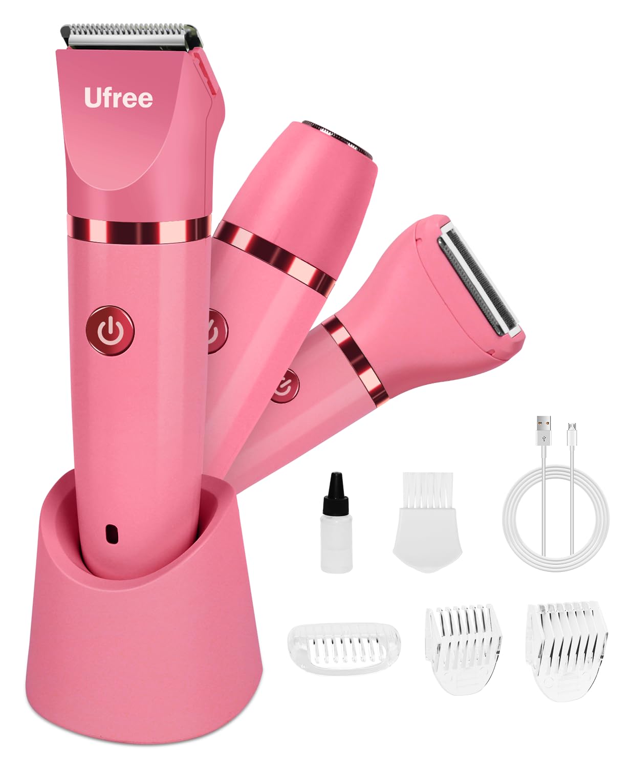 Ufree 3-in-1 Bikini Trimmer Electric Razors for Women, Gifts for Women