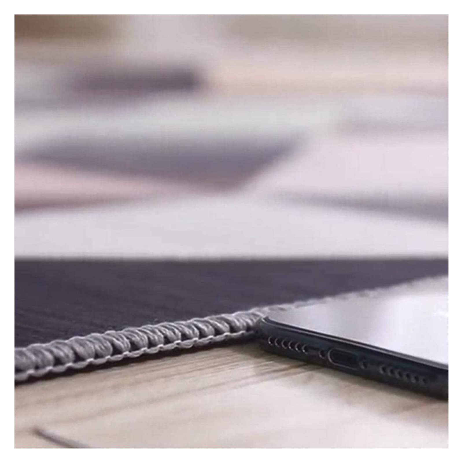 Teppich Wohnzimmer Teppich Waschbar Schlafzimmer Großflächige Teppiche Moderner Druck Bodenteppich Teppichen für Kinderzimmer(Dark Grey,80x120cm)