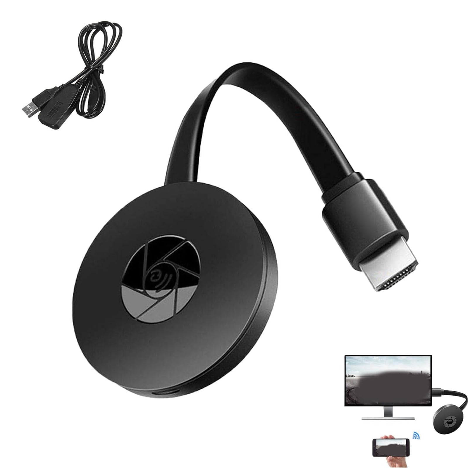 Boîtier TV Adaptateur HDMI Projecteur d'écran sans Fil PC vers TV Streaming sans Fil