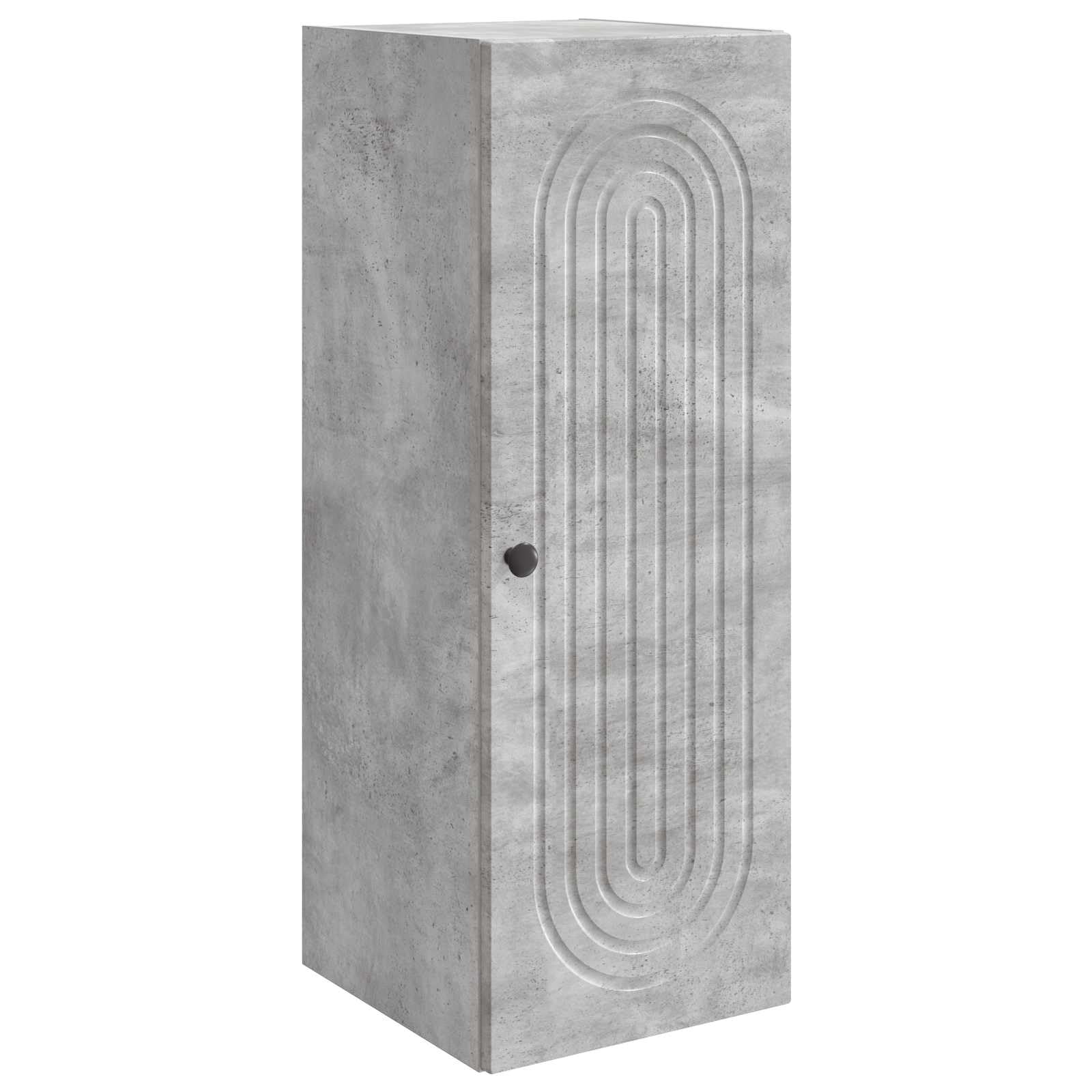 Armoire murale gris béton 33cm meuble suspendu salon