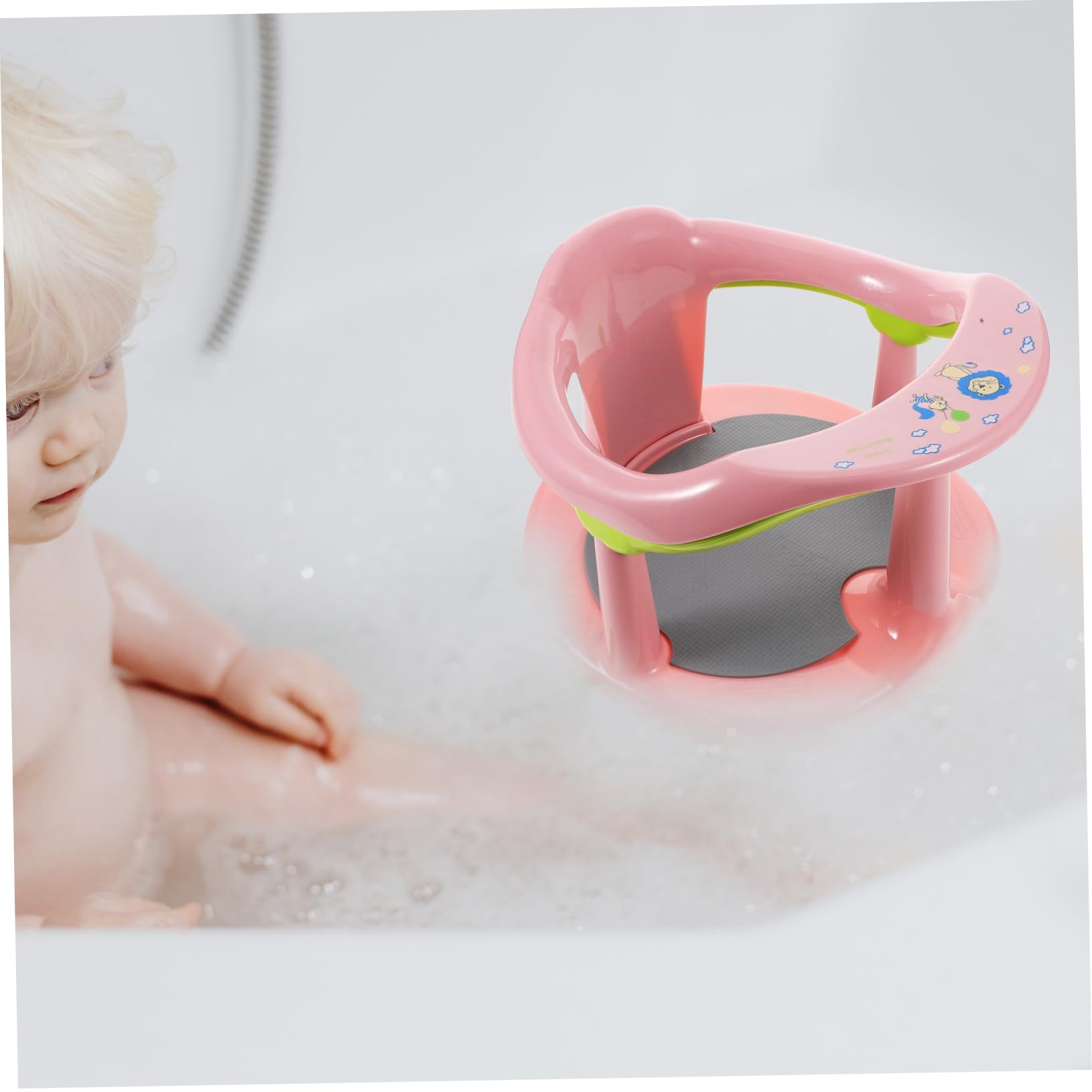 Siège de Bain Bébé Rose en Pp et Tpr, Assise et Position Inclinée