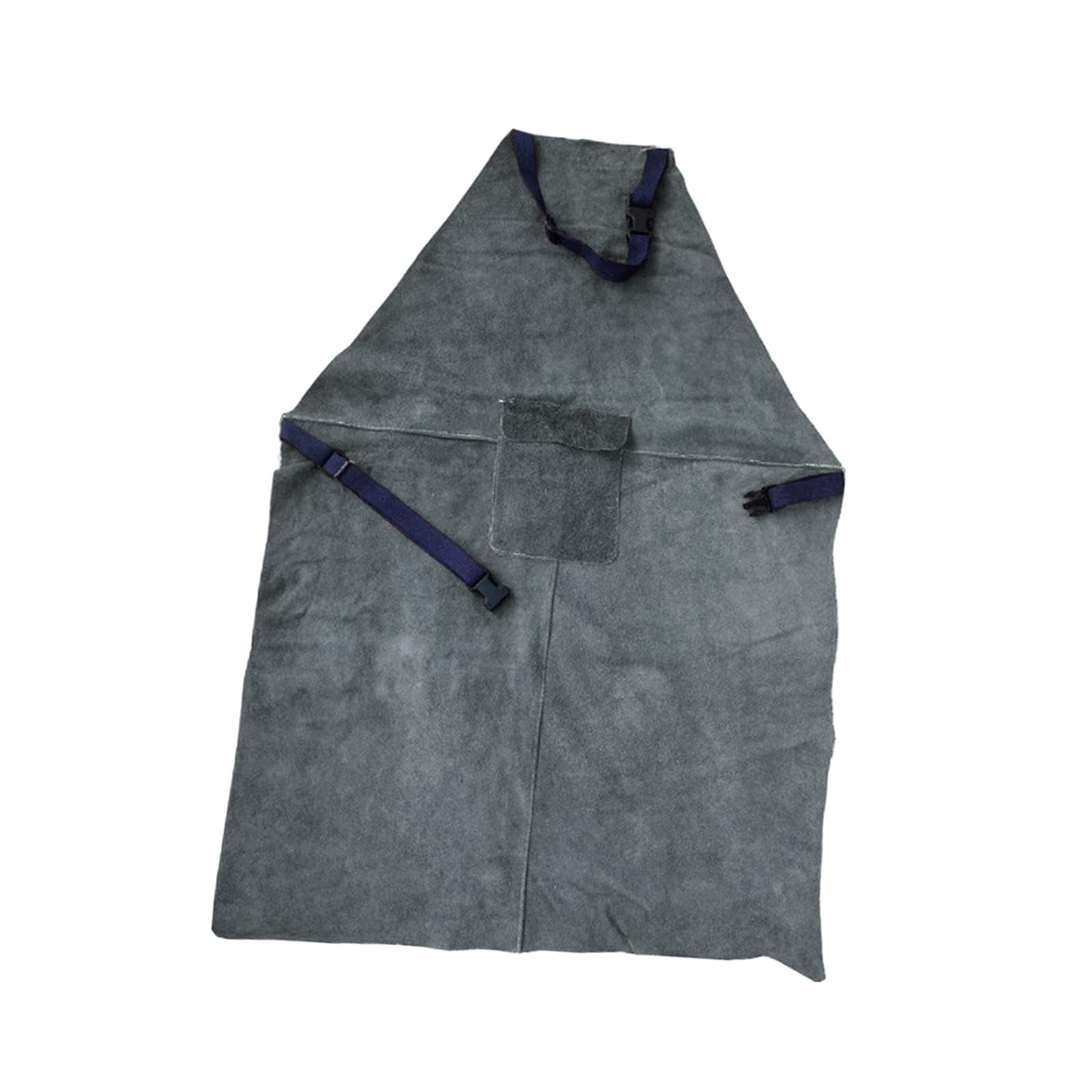 Qianly Tablier de Soudure Vêtement de Travail Fermeture à Boucle Bretelles Ajustables Matériau Résistant Convient pour Mécanicien Menuisier Jardin Garage, 70cmx100cm Bleu Foncé