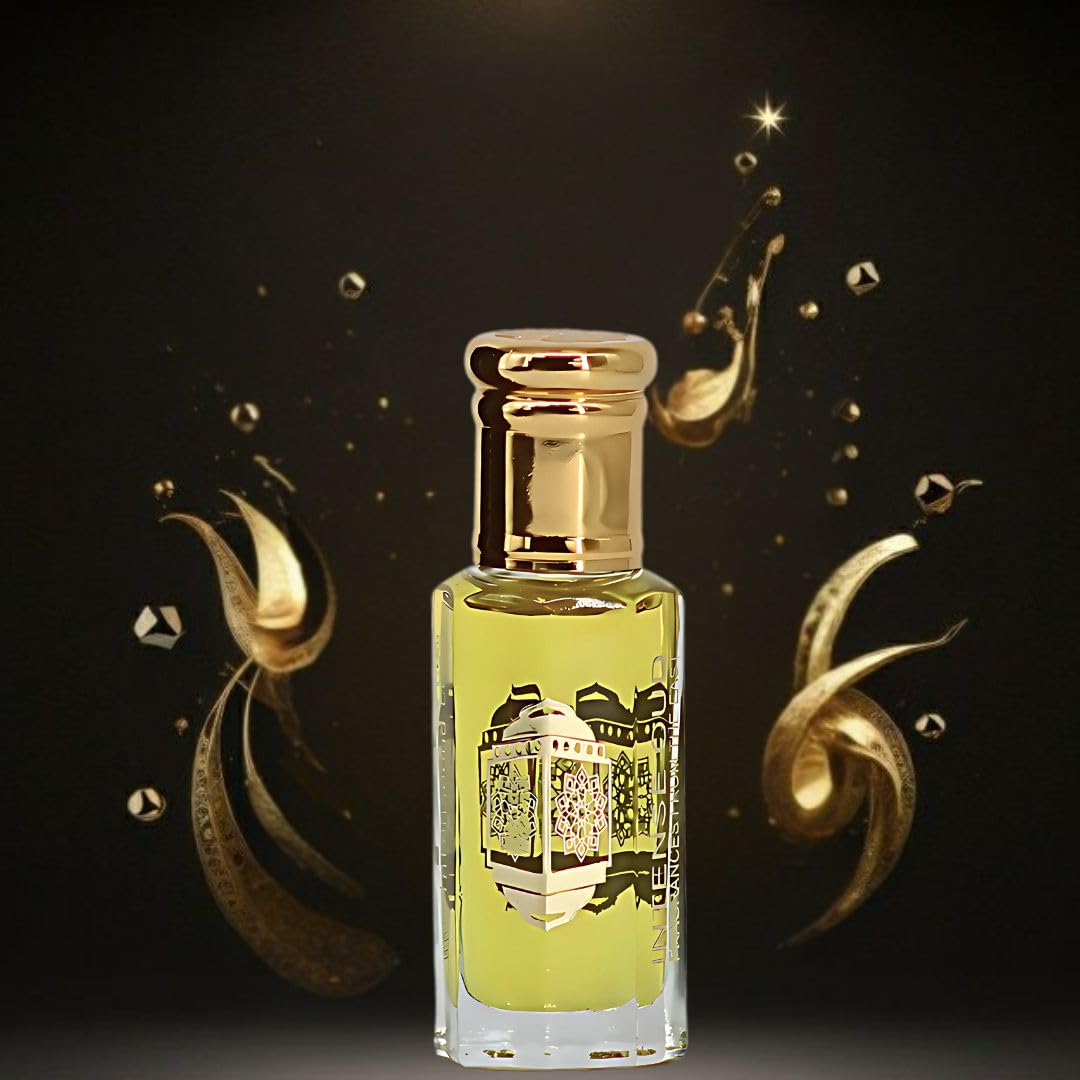 INTENSE OUD Addiction Long Lasting Arabian Perfume Oils for Women 12ML (0.40 OZ) Concentrated Perfume Oil with Citrusy Orange & Floral Notes - Fragrance Oil & Valentines Day Gift With Black Box