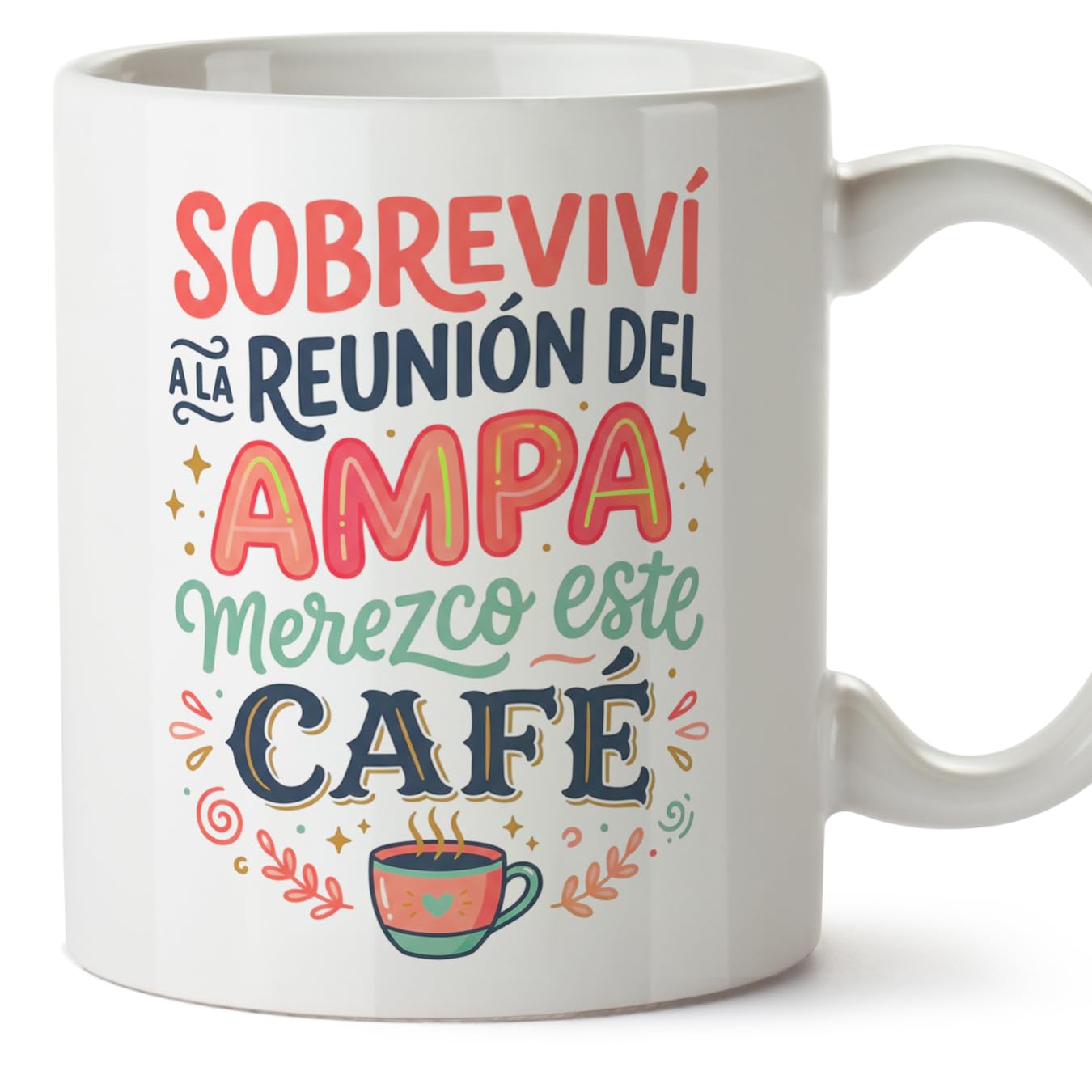 MUGFFINS Taza mamá con frase Para la mejor mamá del mundo en Español | regalo madre | 330 Ml 11 oz | Idea original para regalar | progenitores v3 — view 30