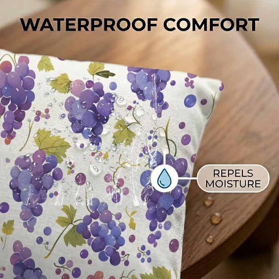 Housse de coussin de jardin avec fermeture éclair invisible 80x100