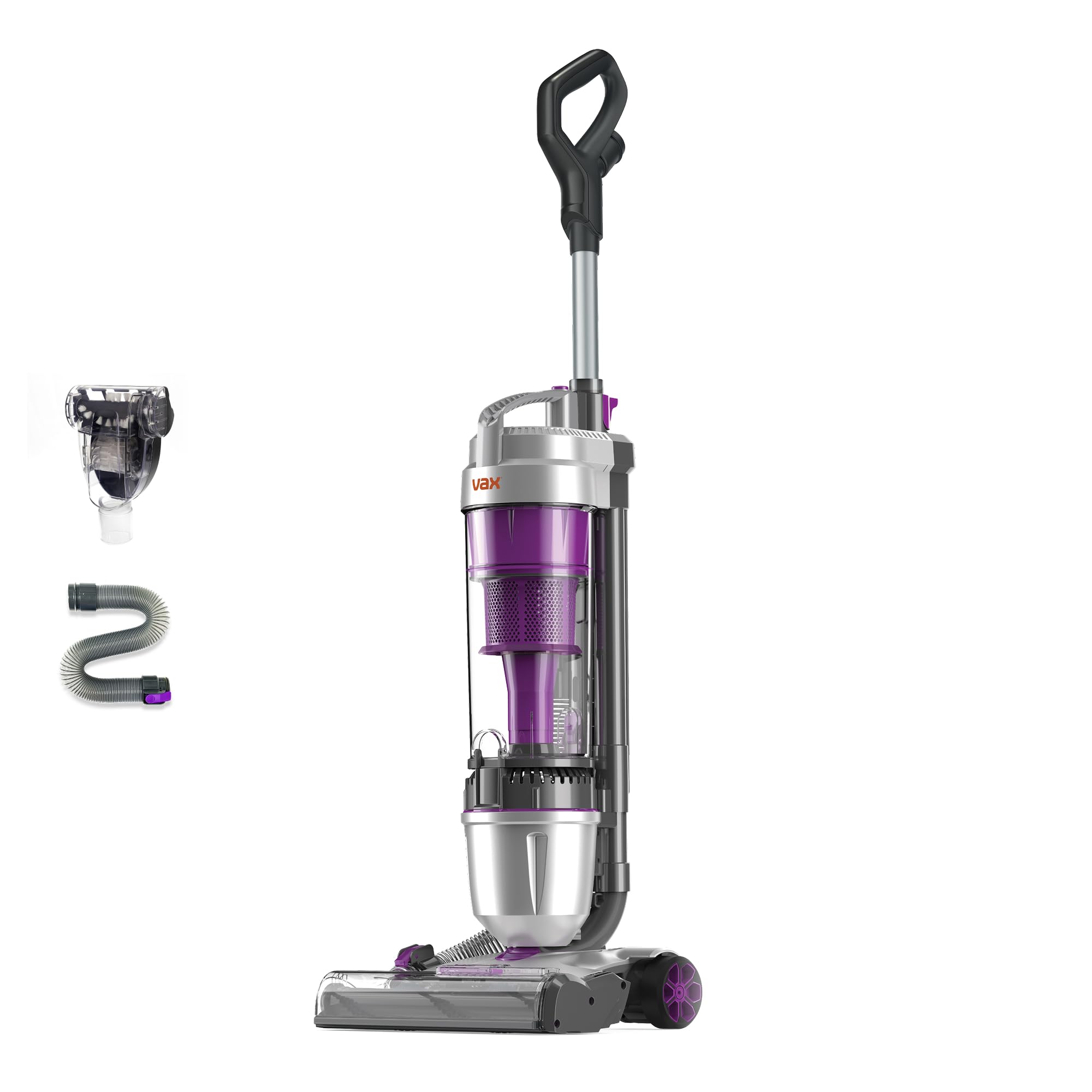 Vax Air Stretch Pet Max Corded Upright Bagless Vacuum Cleaner, Lightweight, Handheld Tool Attachments for Pet Hair, Car, Upholstery, Bed, Mattress, Home cleaning, 820W, 4.9kg, Purple, U85-AS-Pme