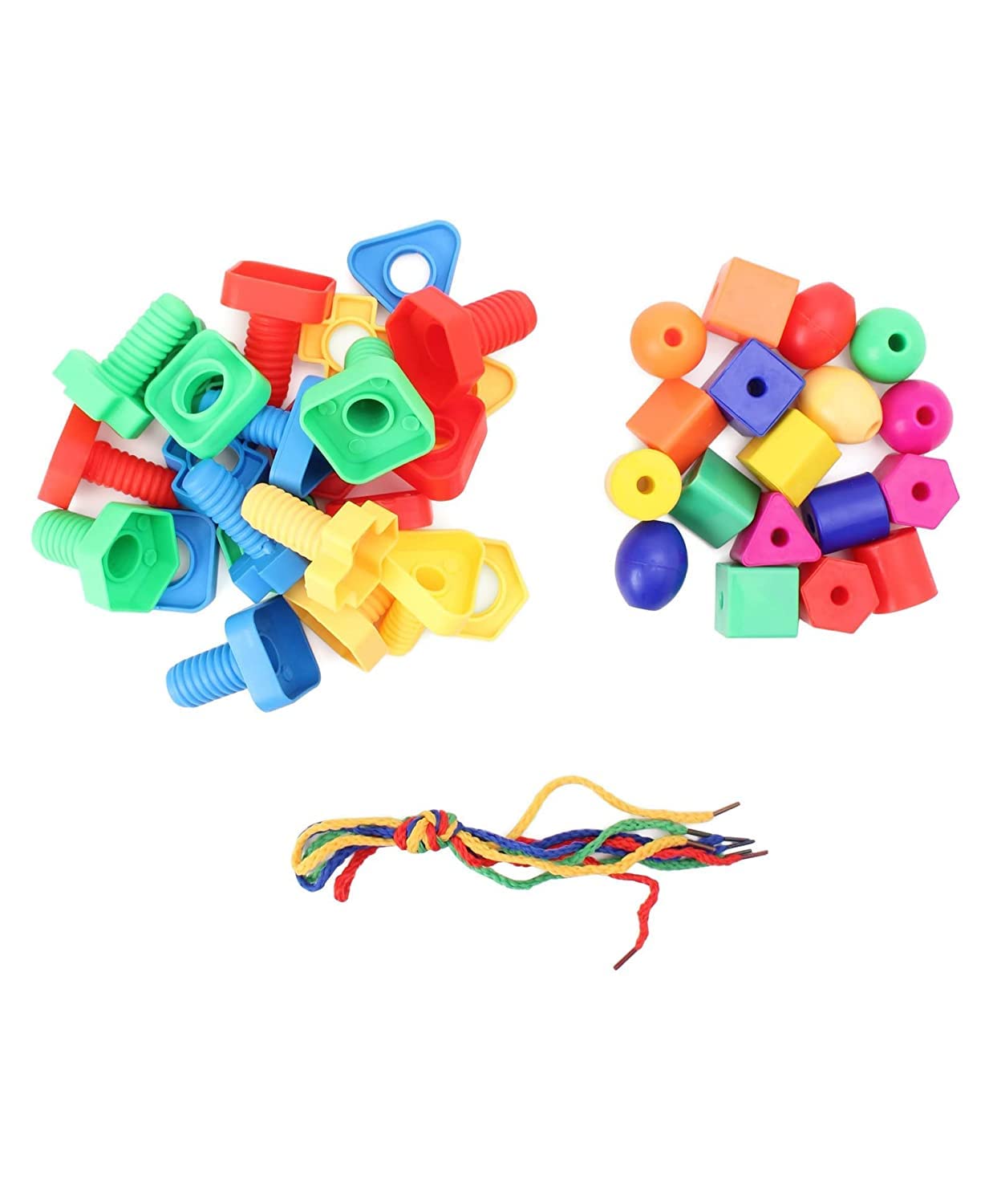Little Fingers 2 in1 Buttons Threads/Nut & Bolts Combo Puzzle Sets Beads for Kids Early Learning Building Blocks for Kids (B0BR8MWZH9) Amazon Price History, Amazon Price Tracker