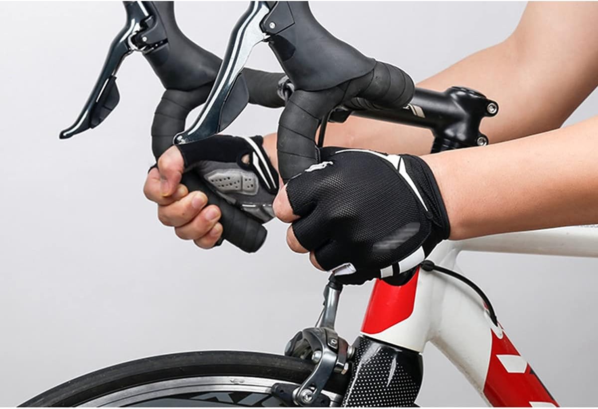 Amazon.co.jp: 工場のハーフフィンガーグローブ オートバイレーシンググローブ自転車手袋夏の男性と女性 幅広く使用 (色 : Black,  Size : S) : ファッション 工場のハーフフィンガーグローブ 通気性マウンテンバイク乗馬グローブハーフフィンガーロードバイクスピニング 幅広く使用 (色 : Bl