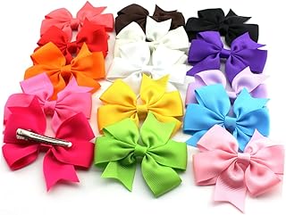 ULDIGI 15 Acessórios De Cabelo Para Meninas Laços Para Cabelo Laços De Bebê Grampos De Cabelo Para Crianças Laços De Cabelo Para Meninas Arcos De Jacaré Laços De Cabelo Lindos