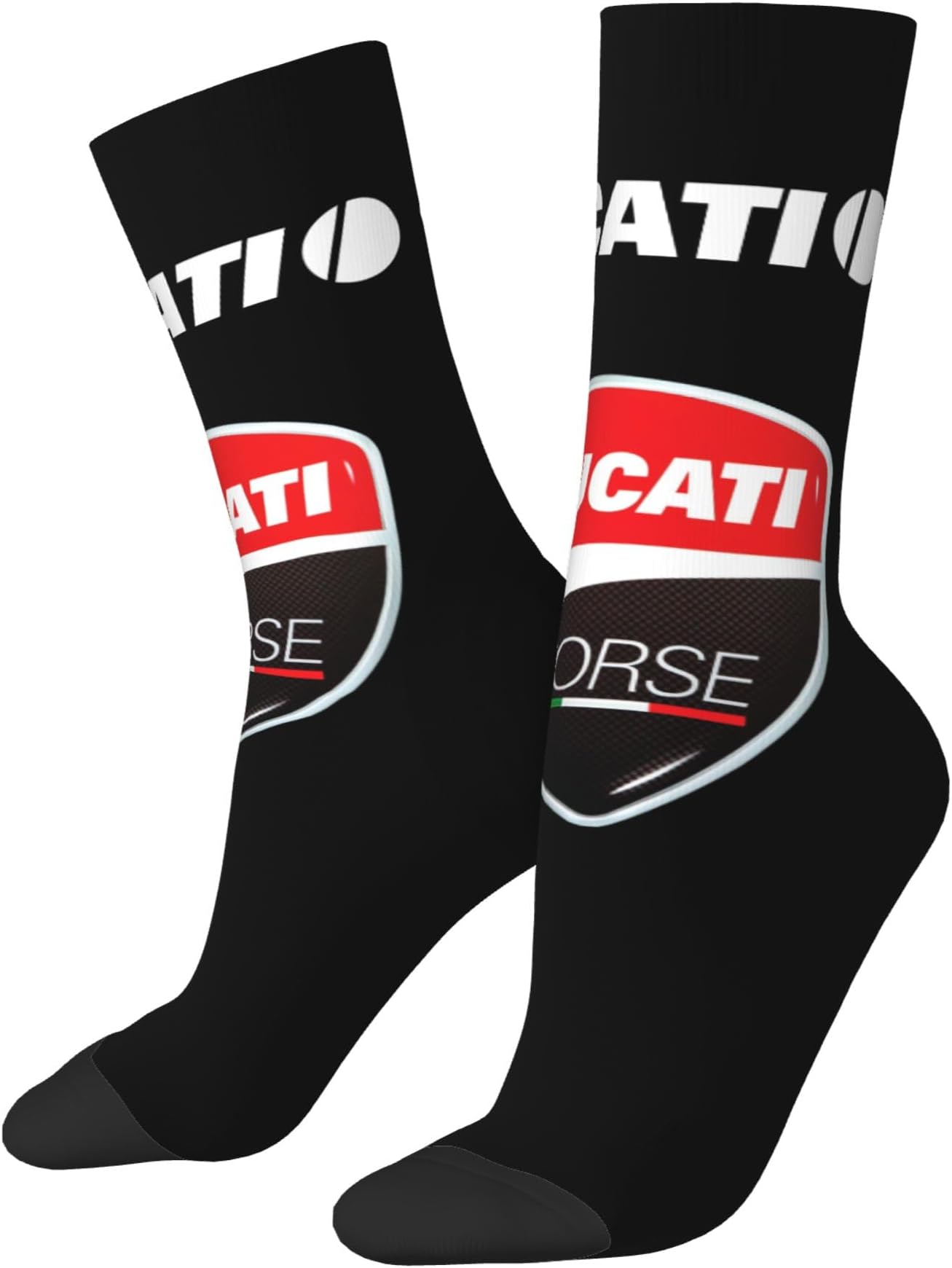 LeilanguterMotor*Cycles Crew Socks Du*ca*ti for Men & Women Ra*CING