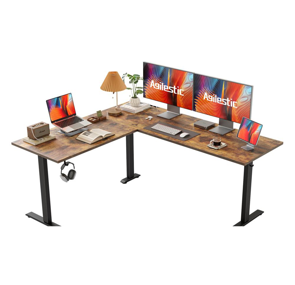 Amazon.com: Agilestic L Shaped Standing Desk 63 x 55 inch