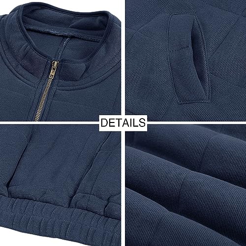 SHAOBGE Women's Quilted Lightweight Jackets Casual Puffer Jacket Warm Winter Bomber Coats Oversized Zip Up Outerwear Pockets4