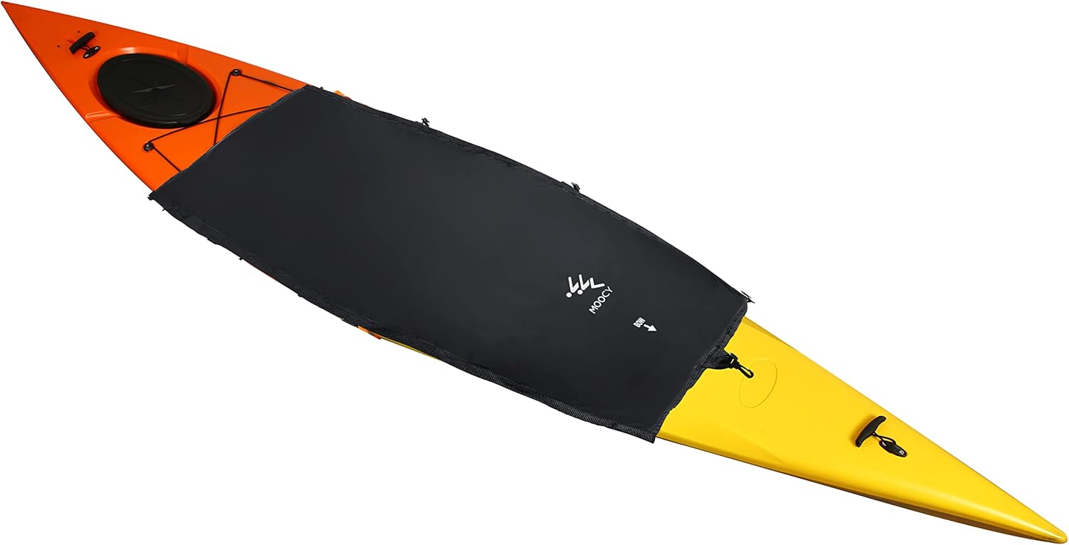 MOOCY Kayak Cockpit Cover, Universal Waterproof with UV Protection & Tear-Resistant - for Transport & Outdoor Storage, Keep Hatch Hole & Seat Clean