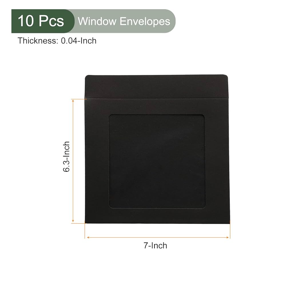 Amazon | YOKIVE 全面窓付き封筒 クリア シングルサイド