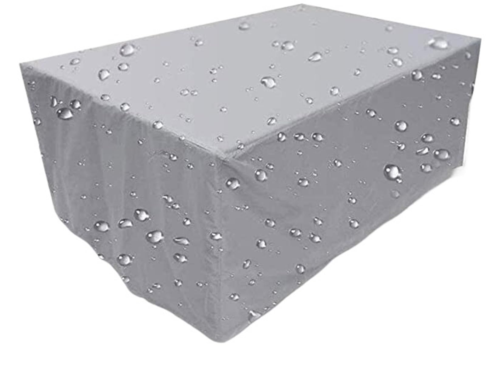 Outdoor Furniture Cover Furniture Waterproof Cover For Rattan Table Cube Chair Sofa Rain Garden Patio Protective Black Silver(Silver,40X40X40CM)