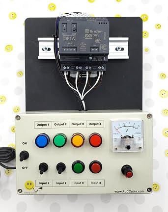 PLC Cables Inc IDE OPTA Starter Kit PLC WiFi 485 Trainer Pro Industrial IoT Ethernet Training Made for Arduino
