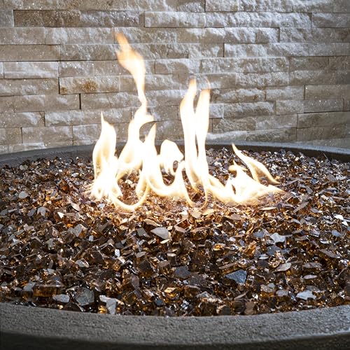 MSI Copper Brown 1/2 in. Reflective Tempered Fire Glass Rocks 20 lb - image 6