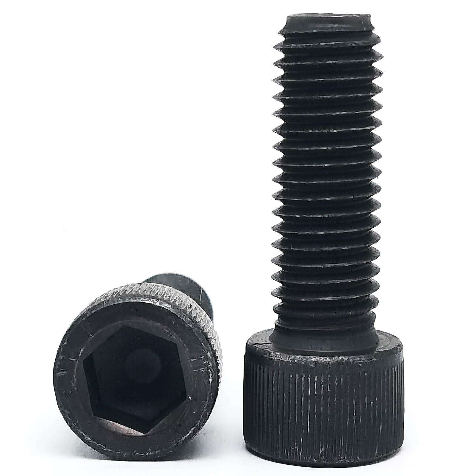 M12-1.75 x 35mm Socket Head Cap Screws, 12.9 Grade Alloy Steel, Allen Socket Drive, Black Oxide Finish, Full Thread,（5 Pcs）