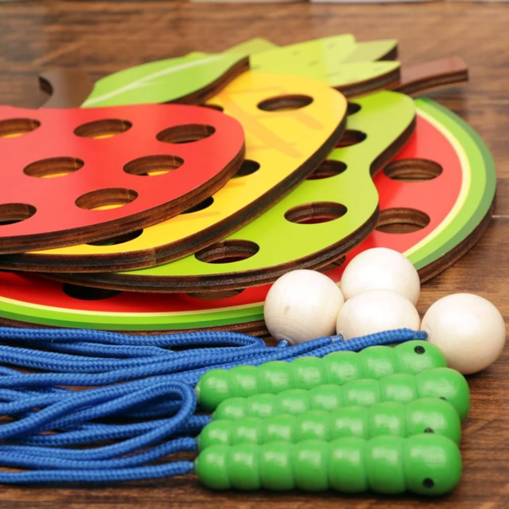 Giocattolo Montessori Intreccio con Frutta Mangiare