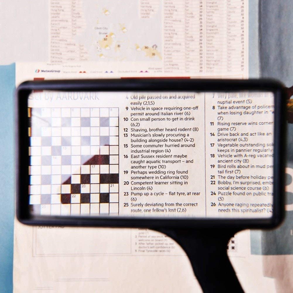 Lente d'Ingrandimento 5X, Lente Ottica da 50 mm per Lettura di Libri e mappe ipovedenti.