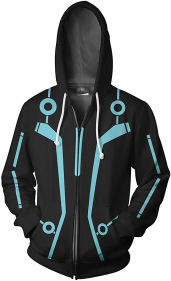 Xinxin Cos Superhero Anime 3D Cosplay Cardigan Zip Hoodie/Unisex Adult