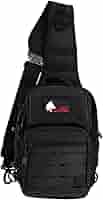 Tactical Compact EDC Sling Bag - Concealed Carry Shoulder Bag For Travel Hiking