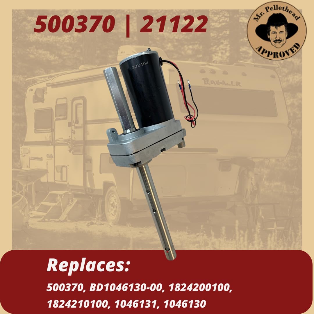 500370 Bulldog RV Single-Speed Jack Drive Electric Motor, BD1046130-00, 1824200100, 1046131
