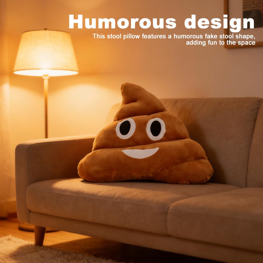 Mineup Poop Plush Pillow, 30 Cm Divertente Cuscino In Peluche, Poop Cuscino in Peluche, Perfetto Come Divertente Cuscin Decorativo O Per Coccolarsi, Per Soggiorno E Camera Da Letto