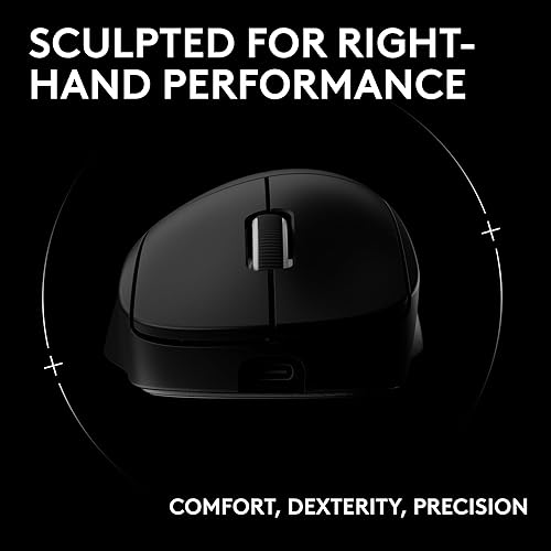 Miniatura 2 de Logitech G PRO X Superlight 2 DEX Lightspeed - Mouse inalámbrico para juegos, 2.12 onzas, calidad profesional con 5 botones programables, carga