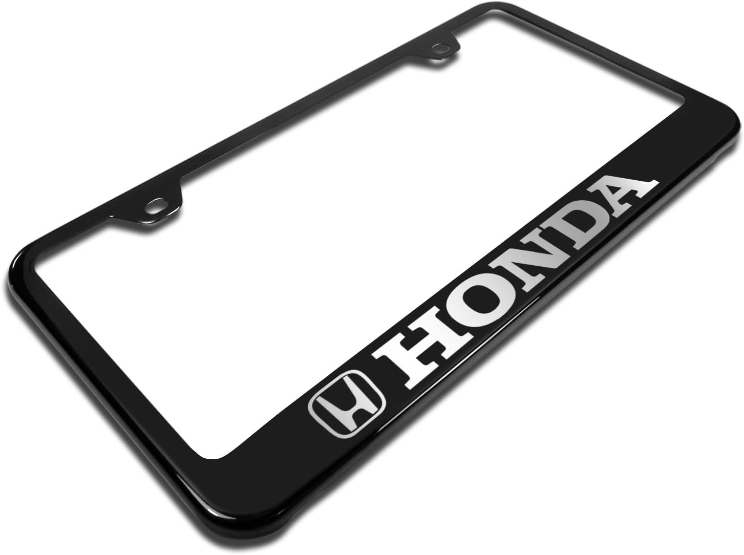 Au-Tomotive Gold, INC. Honda Black Stainless Steel License Plate Frame