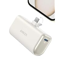Anker Nano Power Bank 5000 mAh 22,5 W, Ricarica Rapida Connettore USB C Pieghevole Integrato