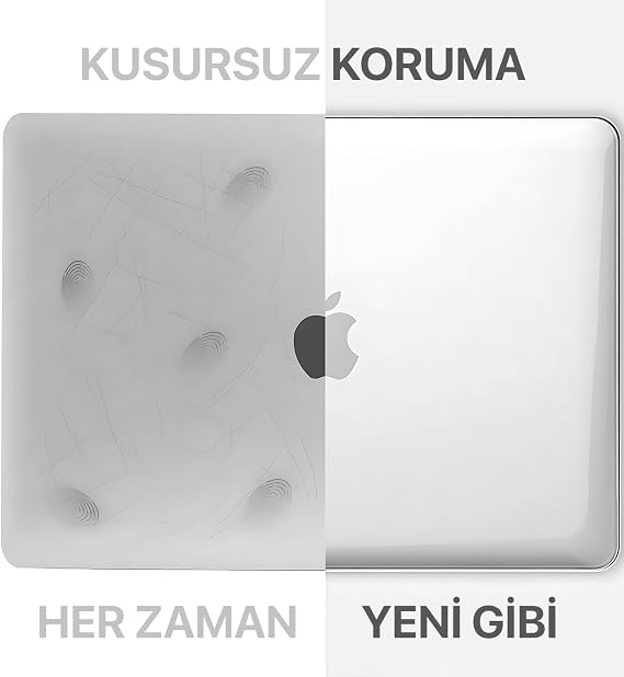 Minesk Macbook PRO 14'' için M5-M1 Pro/Max Chip (A3426/A3427/A3434) (A2992/A2918/A2779/A2442) (A3112/A3185/A3401) Uyumlu Ultra Clear Koruyucu Kılıf (Super Şeffaf, 14 inç Pro Serisi)