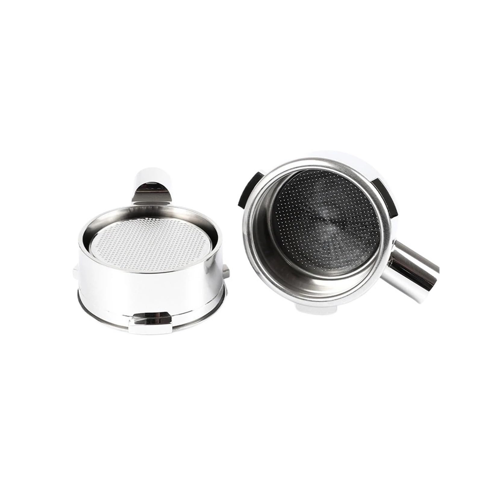 Mango De Portafiltro Sin Fondo De 58mm, Compatible Con Hibrew, Accesorio De Espresso H10A H7 H7A | With 2Cup Basket