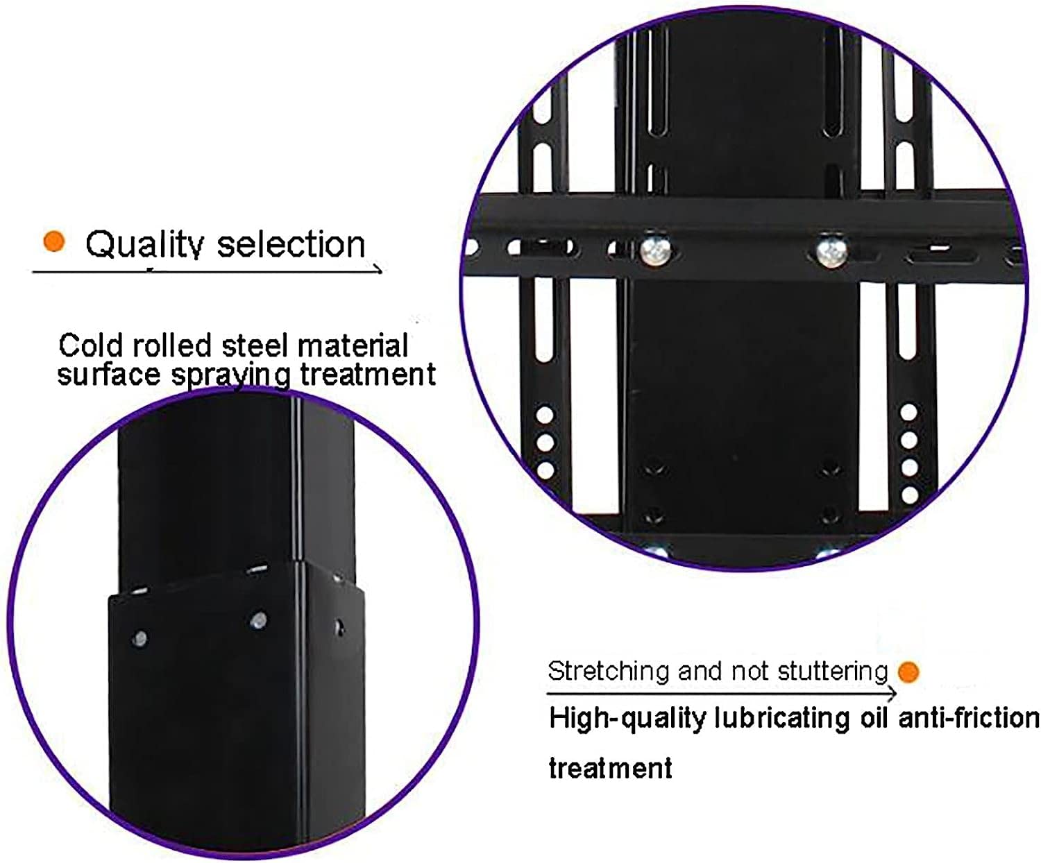 Soporte para TV, Soporte Pared para TV, Soporte Techo motorizado para TV, Elevador eléctrico para TV con Control Remoto, Altura Ajustable 51.1 a 78.8 Pulgadas, Compatible con televisores 32 a 65 PU